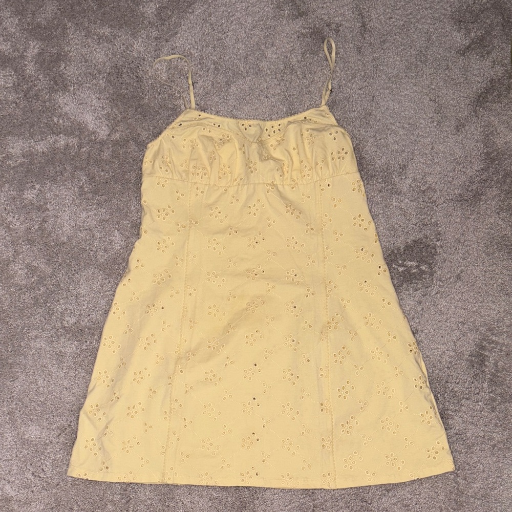 Free People Yellow Mini Dress